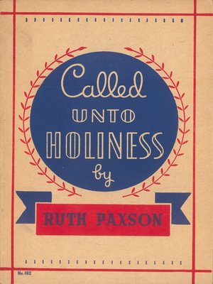 cover image of Called Unto Holiness
